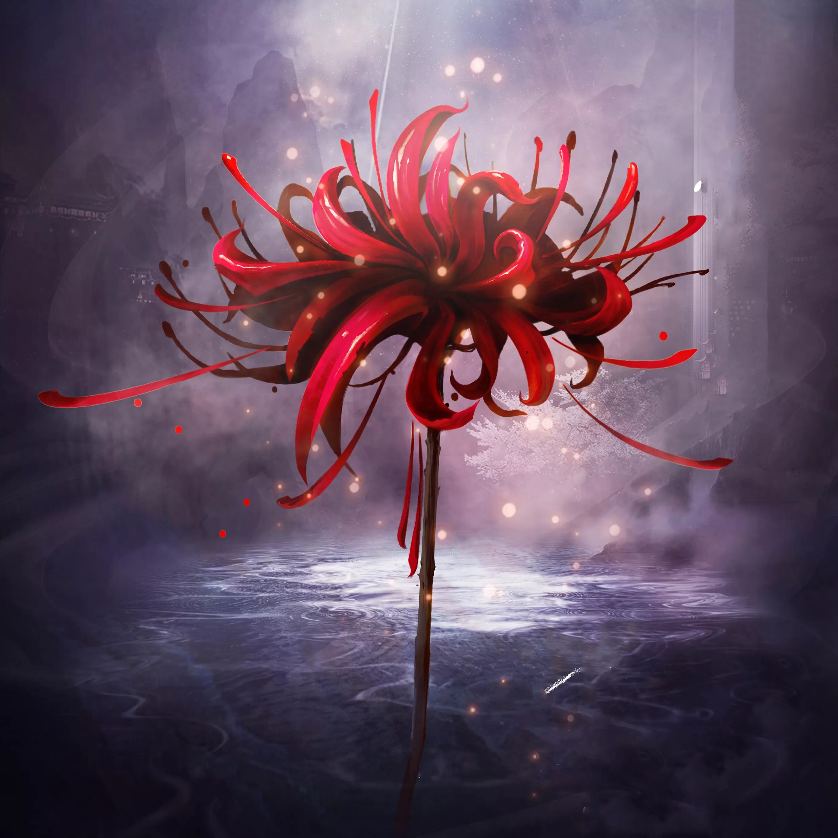 Ад цветов. Эстетика красного цвета. Ликорис красная паучья лилия. Ликорис лучистый. Ад цветов.