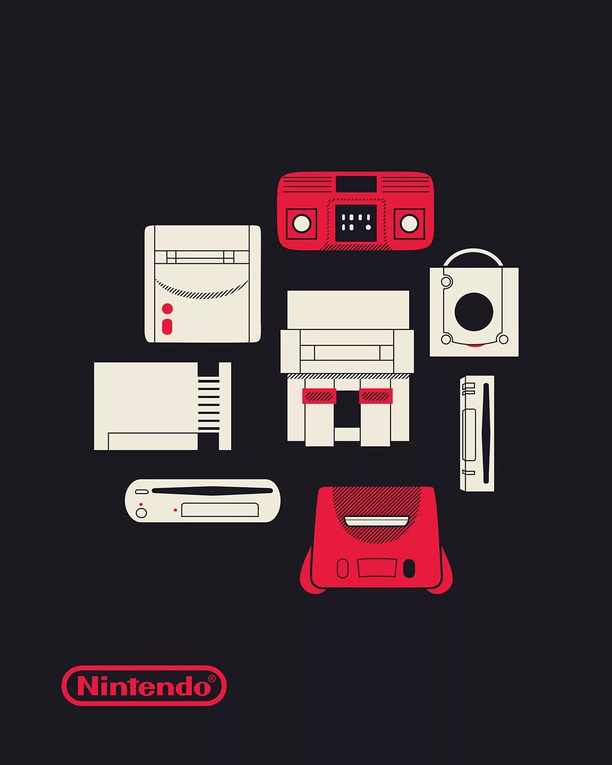 All Nintendo Consoles. Ретро приставка Нинтендо. Nintendo ретро консоль. Nintendo иллюстрация.