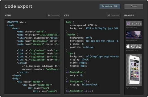 Html zip