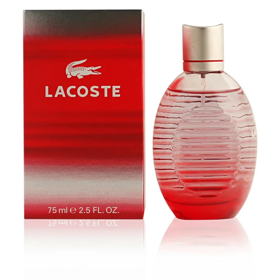 Lacoste Red мужской 75 мл. Lacoste Red homme EDT 75 ml. L-002 Style in Play Lacoste. Лакосте мужские духи красные. Дона лакоста