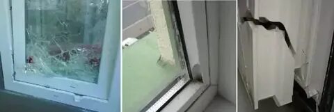 Выпало стекло