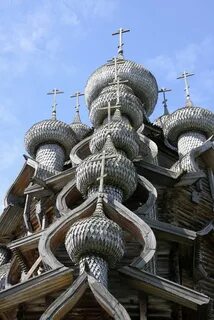 Купола преображенской церкви кижи