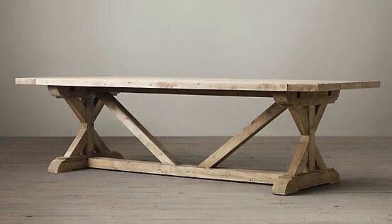 Restore table. Стол обеденный new trestle vintage curations limited. framefour bench table.