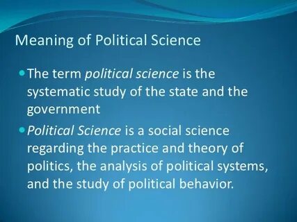 Political science