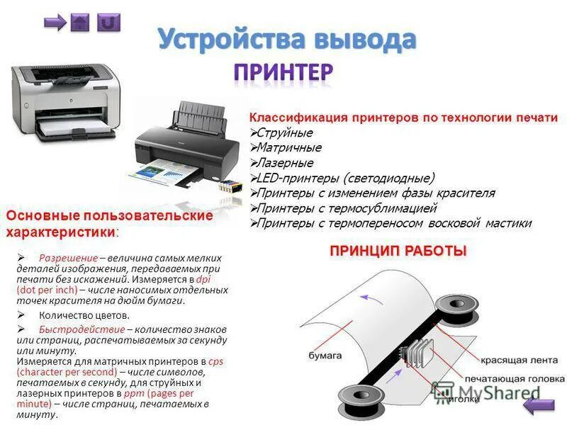 Сколько цветных точек печатает фотопринтер на 1. Принтеры струйные матричные лазерные таблица. Таблица принтеров матричный светодиодный струйный лазерный. Принцип печати струйного и лазерного принтера. Принтер лазерный cp1100dw качество печати.