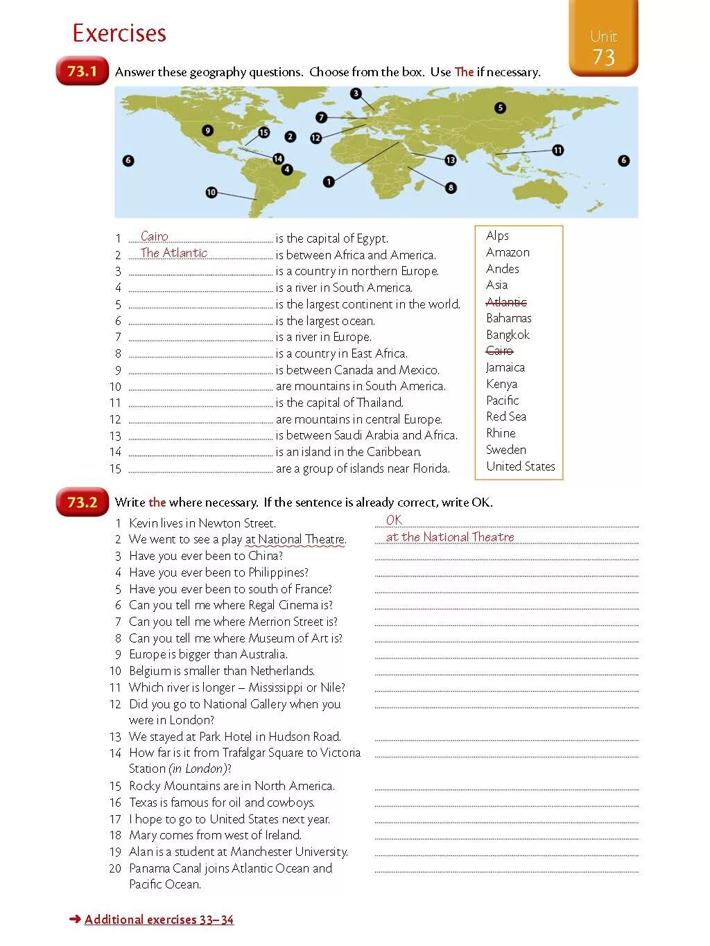 Unit 73 exercises 73.1 ответы. Exercises ответы. Answer these Geography questions choose from the Box use the if necessary Unit 73 ответы. Unit 73