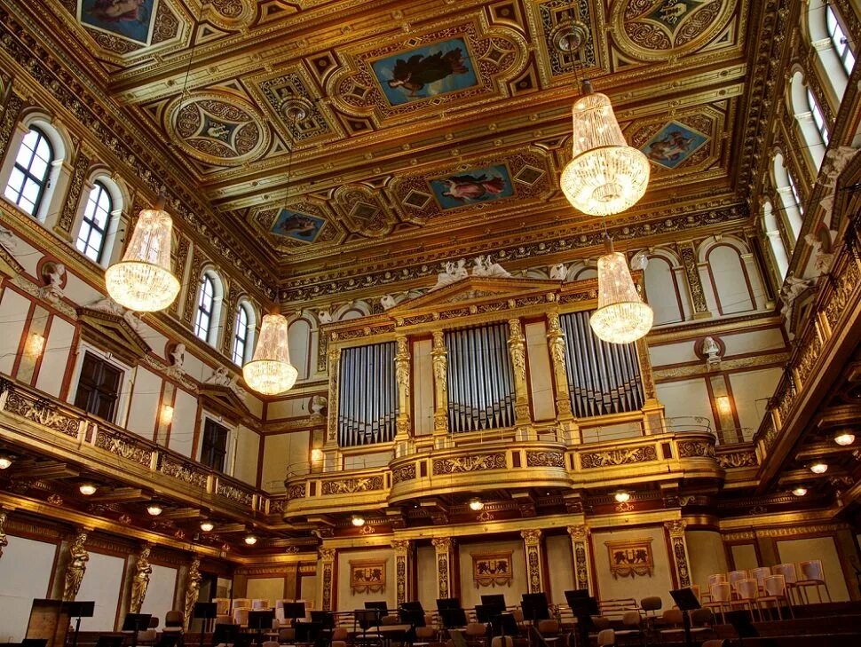 «золотой зал» музикферайн (wiener musikverein). И. Г. Университет музыкального искусства. Музыкальный университет.