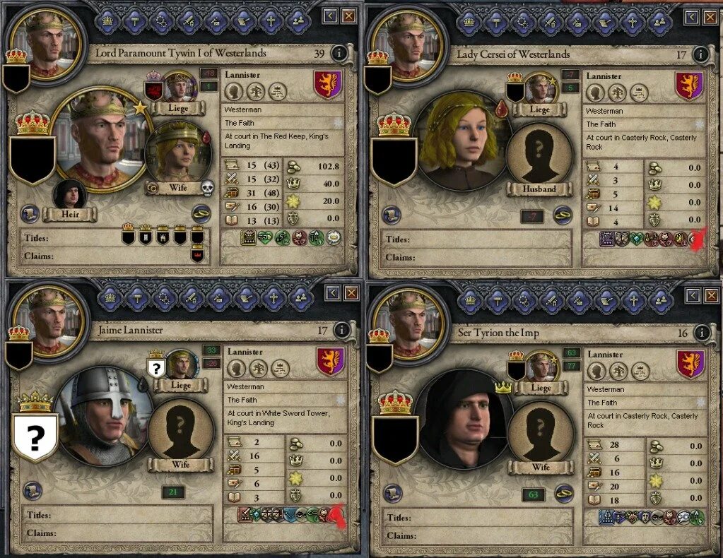 Crusader kings 3 a game of thrones