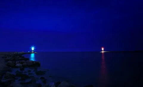 Море в ночное время