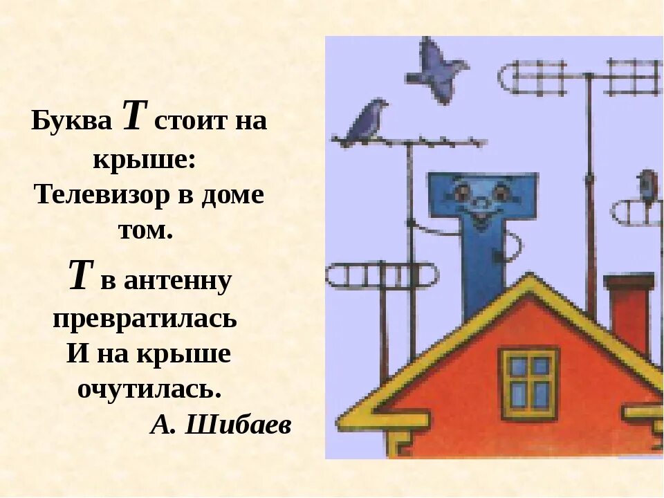 На что похожа буква т. На что походп а буква т. Буква т похожа на антенну. Буква т антенна на крыше.