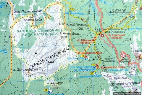 Чатыр даг на карте