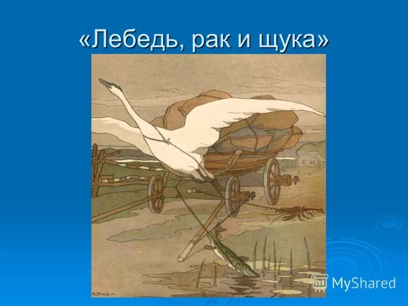 Лебедь рак и щука суть