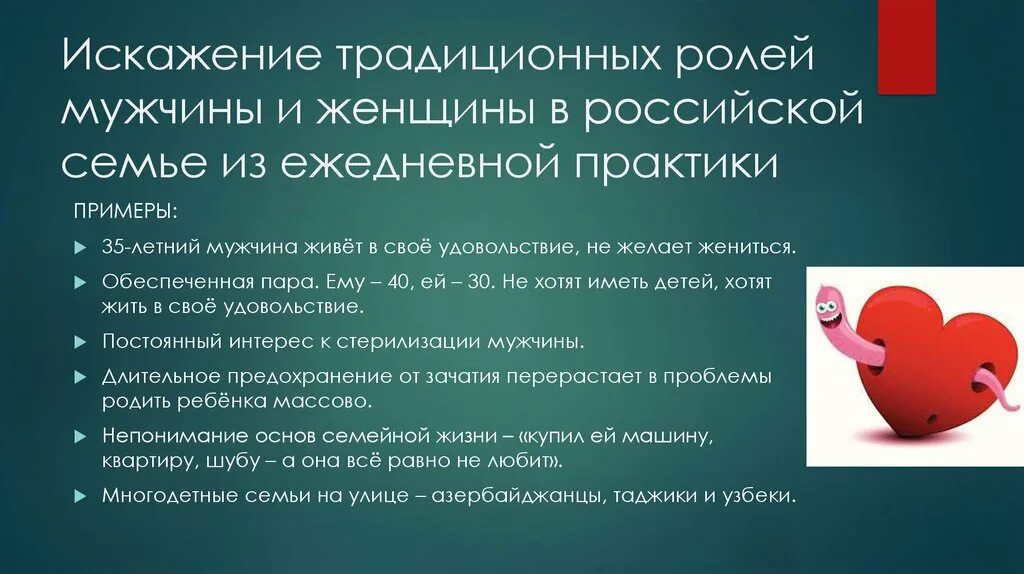 Ценность мужчины в семье. Традиционные роли мужчины и женщины. Искажение традиционных ценностей. Функции традиций. Традиционная роль женщины.