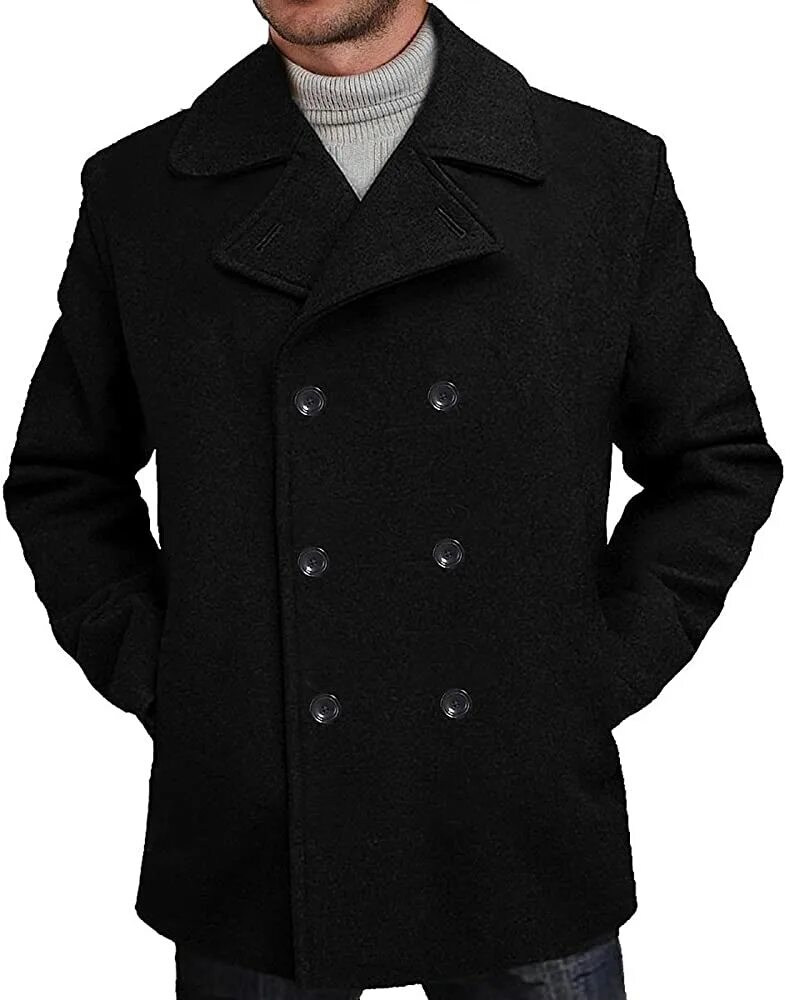 Мужское укороченное пальто. Wool Blend Coat пальто мужское\. Двубортное шерстяное пальто мужское Zara. Бушлат Pea Coat. Пальто бушлат HM.