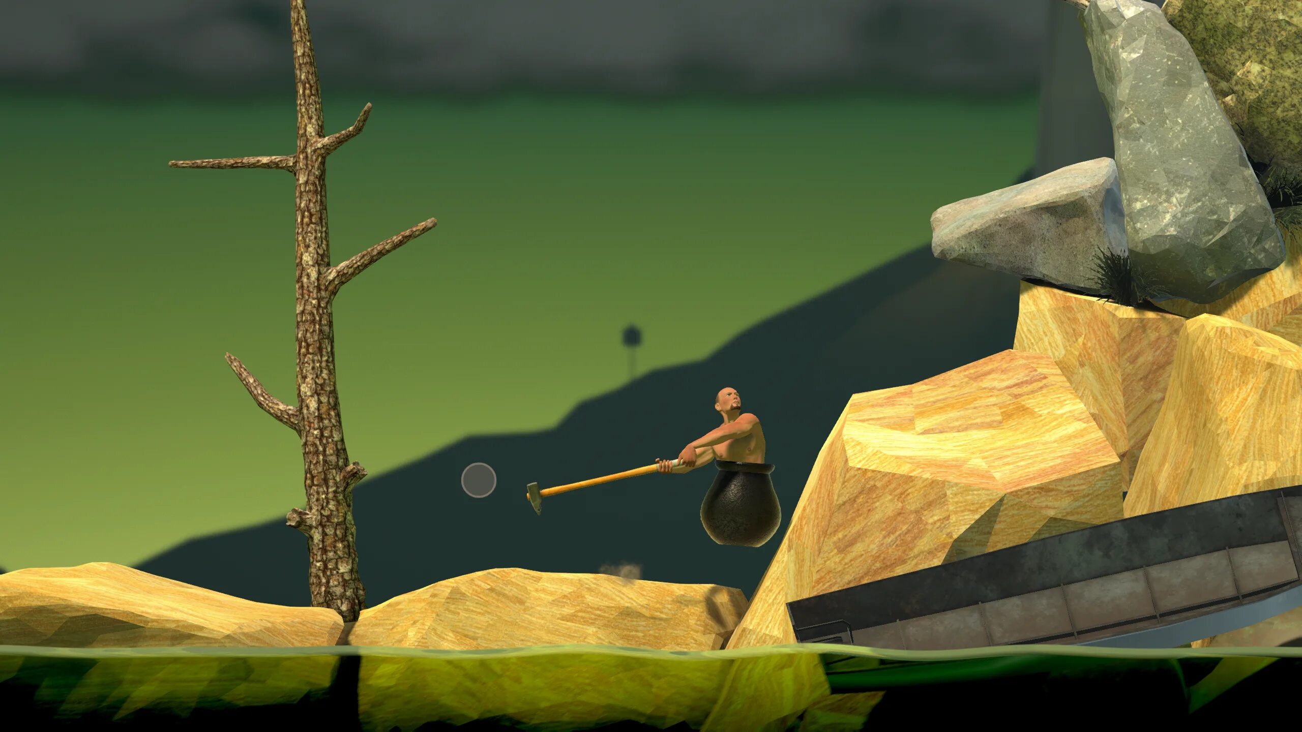 Геттинг овер ИТ Диоген. Getting over it with Bennett Foddy. Игра getting over it with Bennett Foddy. Скрин игры getting over it.