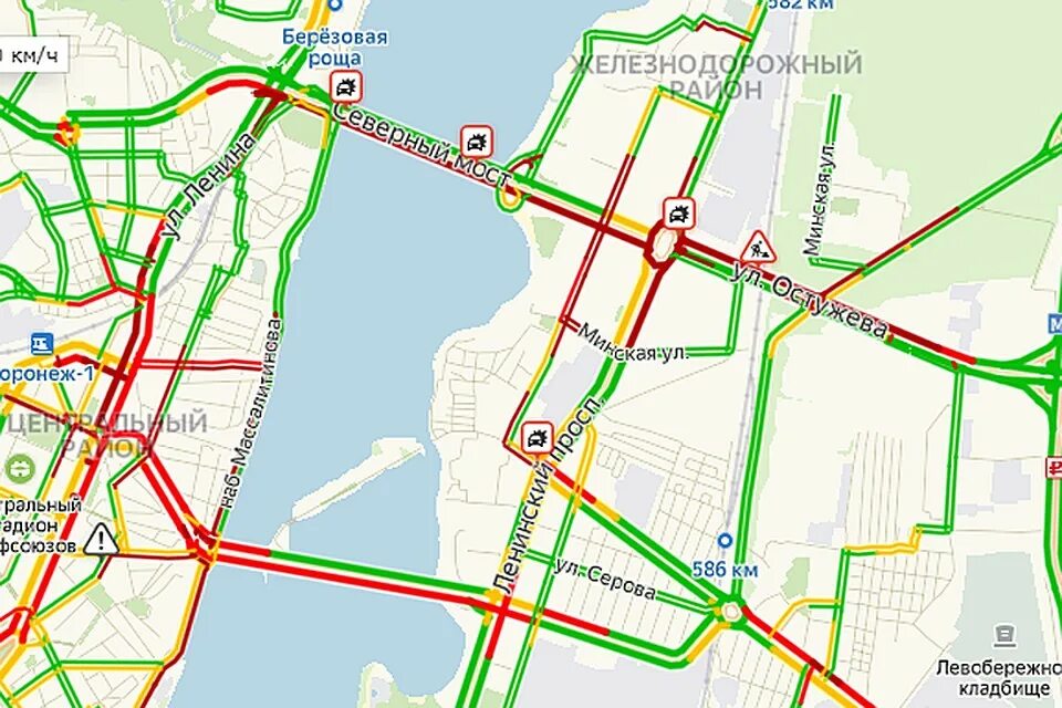 Карта пробок Воронеж. Северный мост Воронеж пробки сейчас. Пробки Воронеж сейчас на карте. Воронеж пробки левый берег