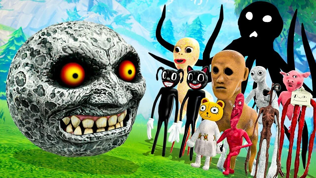 хулиган монстр. хулиган монстр. луна хулиган монстр. луна улыбается. луна хулиган игра.