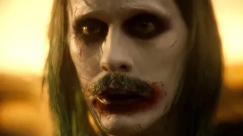 Jared Leto's Joker once had a very stylish strip of facial hair on his...