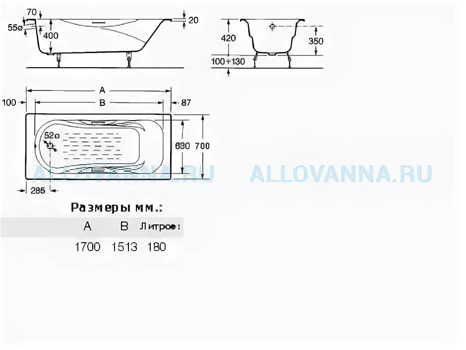 Сколько литров в ванне 170. Ванна Roca Malibu 170х70 233360000 чугун. Вес чугунной ванны 170х70. Ванна чугунная 170х70 вес СССР. Ванна чугунная 150х70 вес в кг.