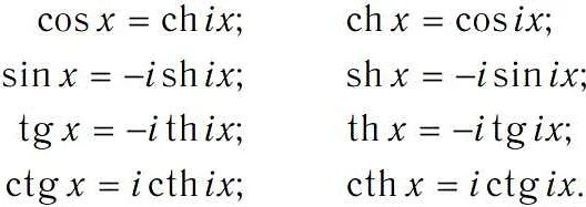 X ch t. Формулы понижения степени гиперболических функций. Формулы приведения гиперболических функций. Тригонометрические формулы гиперболических функций. Связь гиперболических и тригонометрических функций.