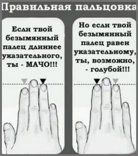 Что значит если указательный палец длиннее