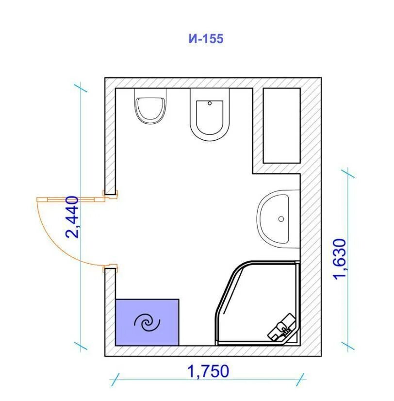 Размер стандартной ванны комнаты. Схема ванной комнаты с душевой кабиной 6м2. Санузел с душевой 1х2 чертеж. Санузел с душевой в частном доме 2 на 1,5. Санузел 3м2 планировка с душевой.