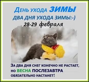 Последний день февраля картинки доброе