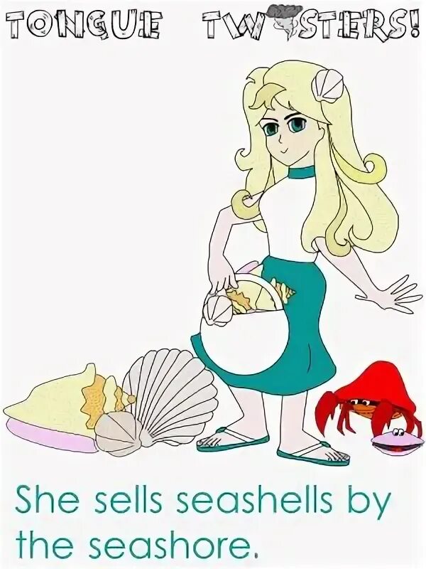 She sells seashells on the seashore. She sells seashells on the seashore скороговорка. seashells скороговорка. скороговорки на английском seashell. скороговорка на английском she sells.