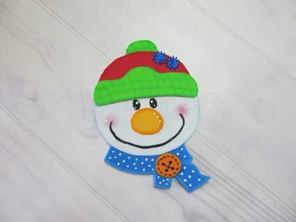 Снеговик из фоамирана своими