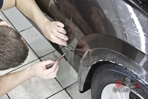 Как клеить заднее