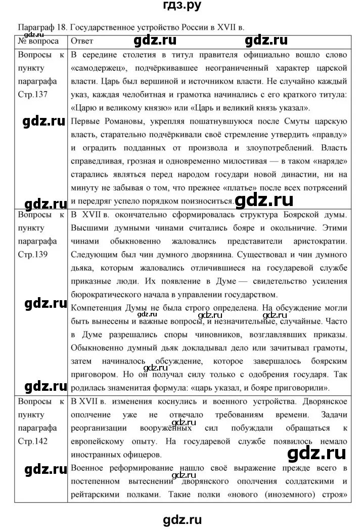 Параграф 18 история россии 10 класс