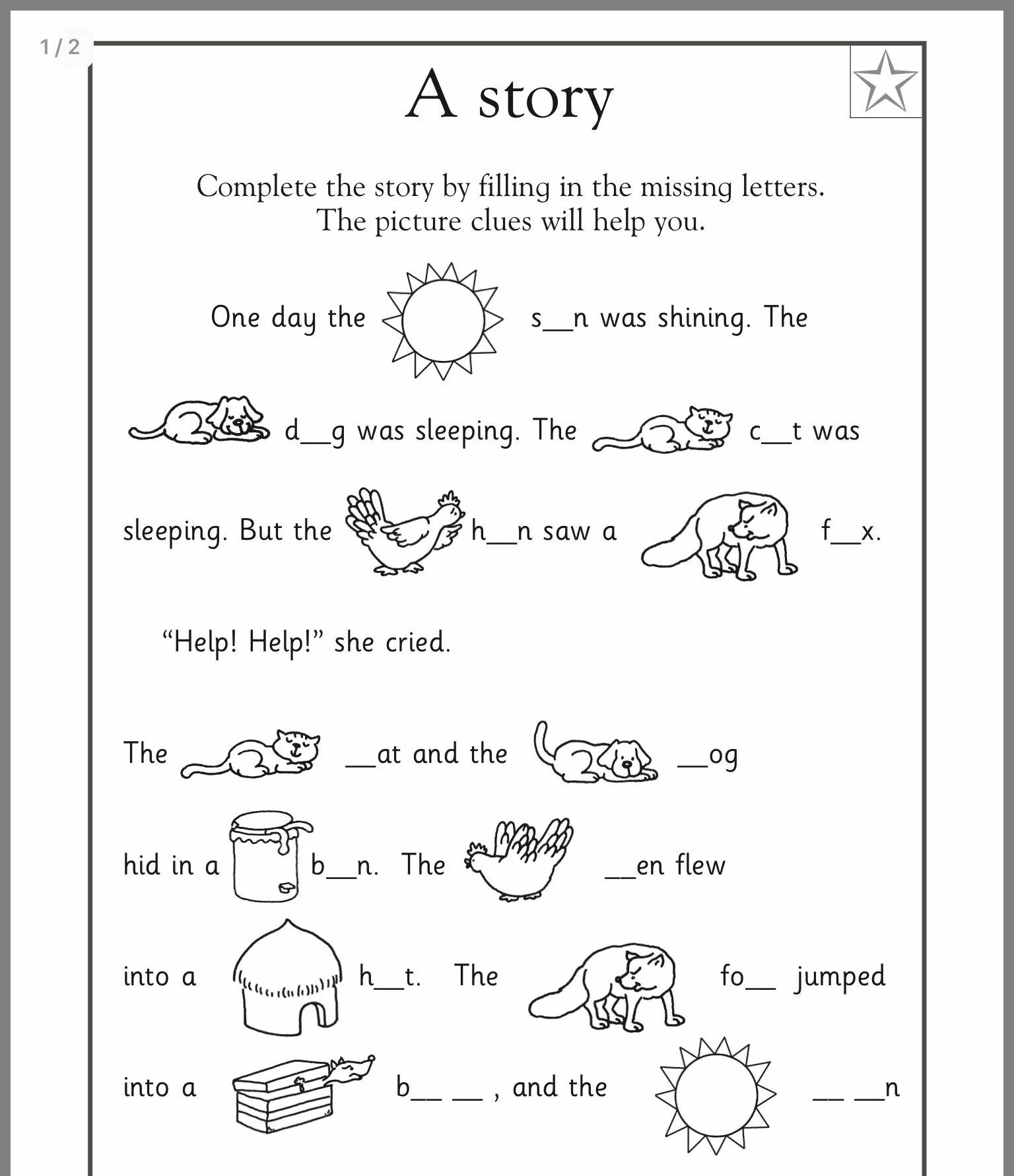 Read the clues and complete the