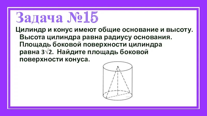 Цилиндр и конус формулы. Цилиндр и конус формулы