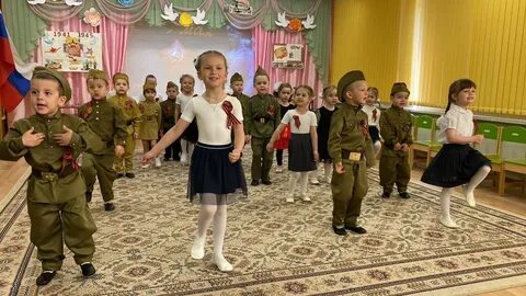 Средняя группа в детском 9 мая танцы