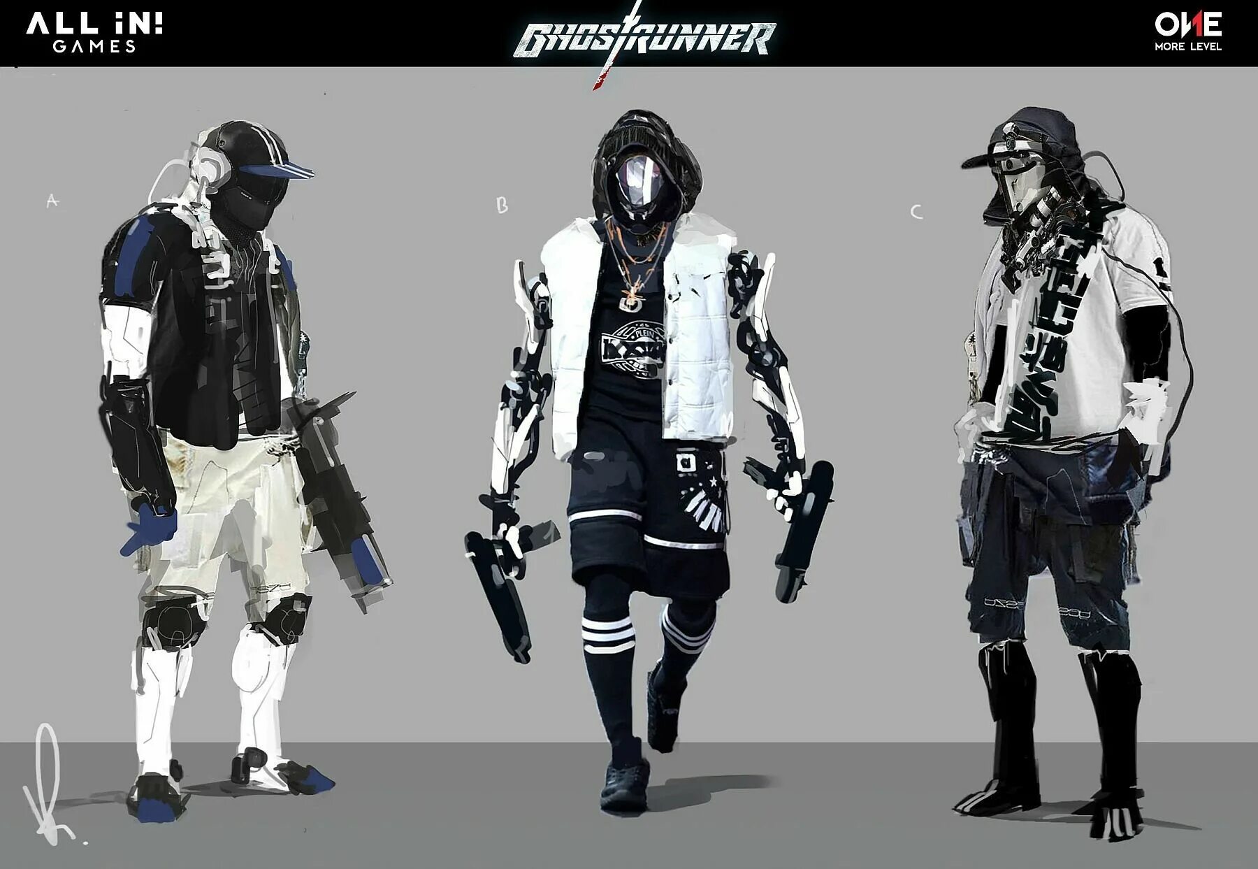 Ghostrunner 3. Джек гостраннер. ghostrunner концепт арты. ghostrunner враги. киберпанк враги.