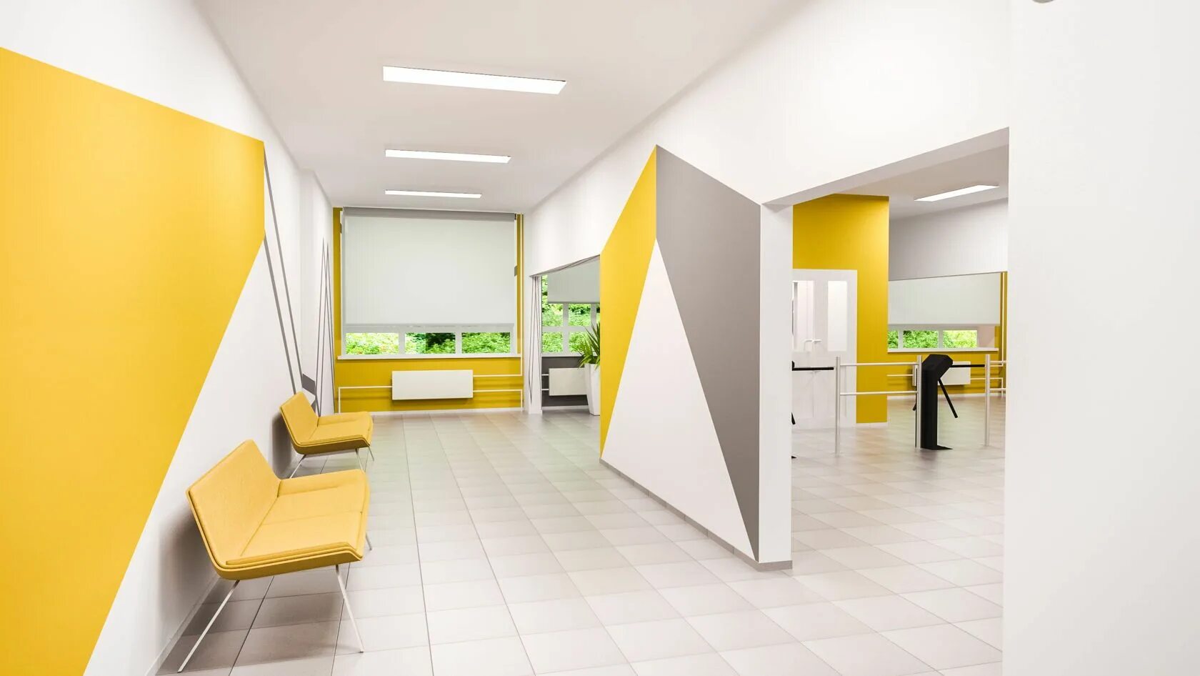 Офис в желтых тонах. Yellow center. Креативный интерьер офиса. Желтый угол. Тц yellow донецк ул артема.