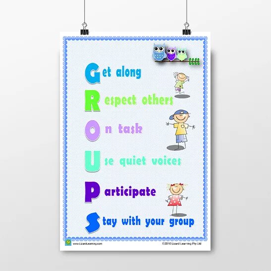 Group Rules. Rules poster. Group Rules poster.