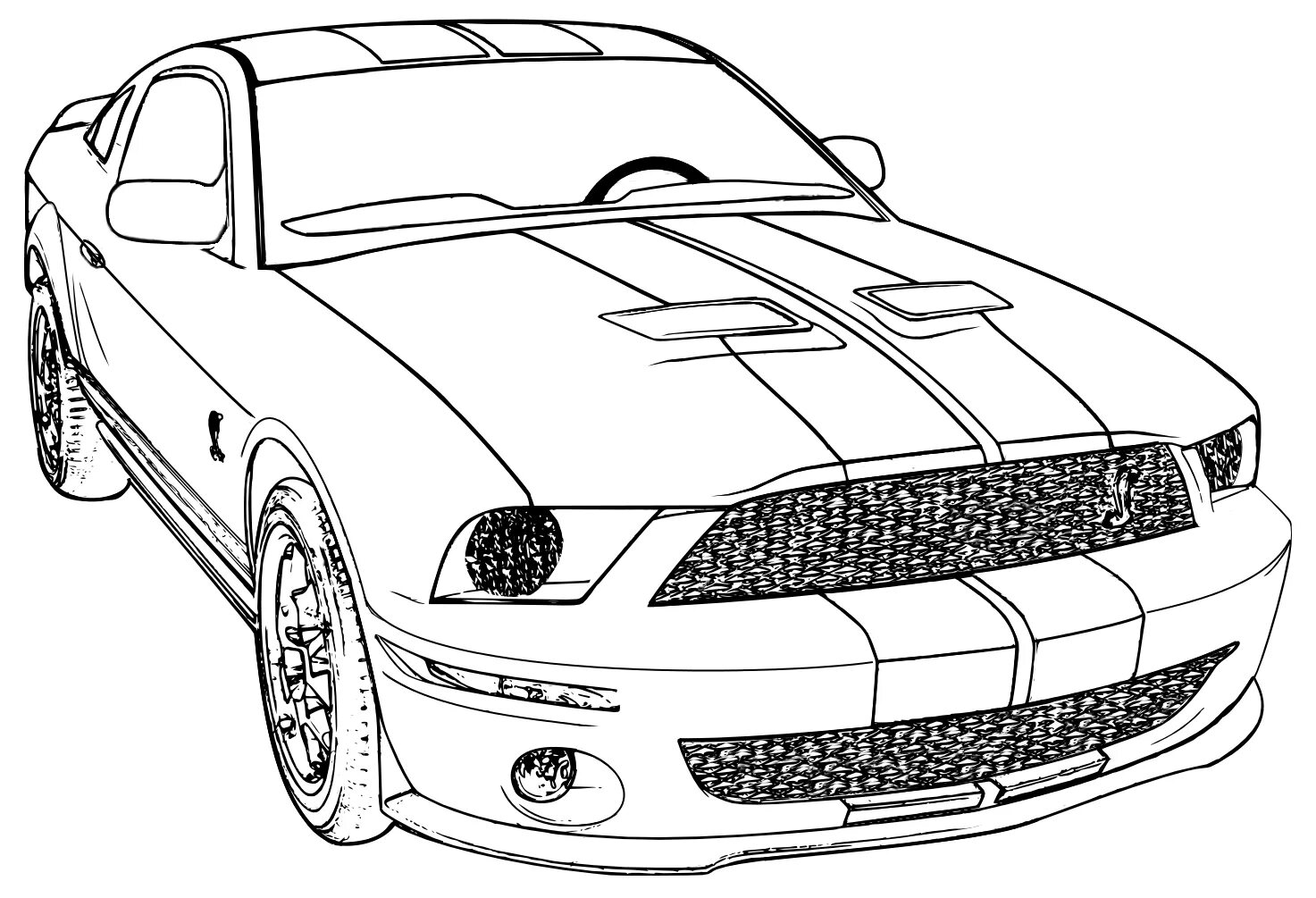 2006 Ford Mustang Coloring Page - Printable Coloring Pages Cars coloring pages, 