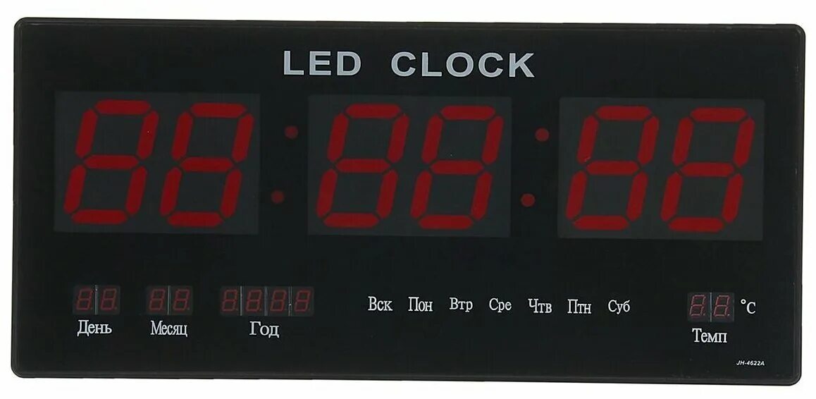 Часы настенные температура. Часы led Clock 4622. Часы электронные настенные jh4622 зеленые. Электронные часы jh4622. Цифровые настенные часы.