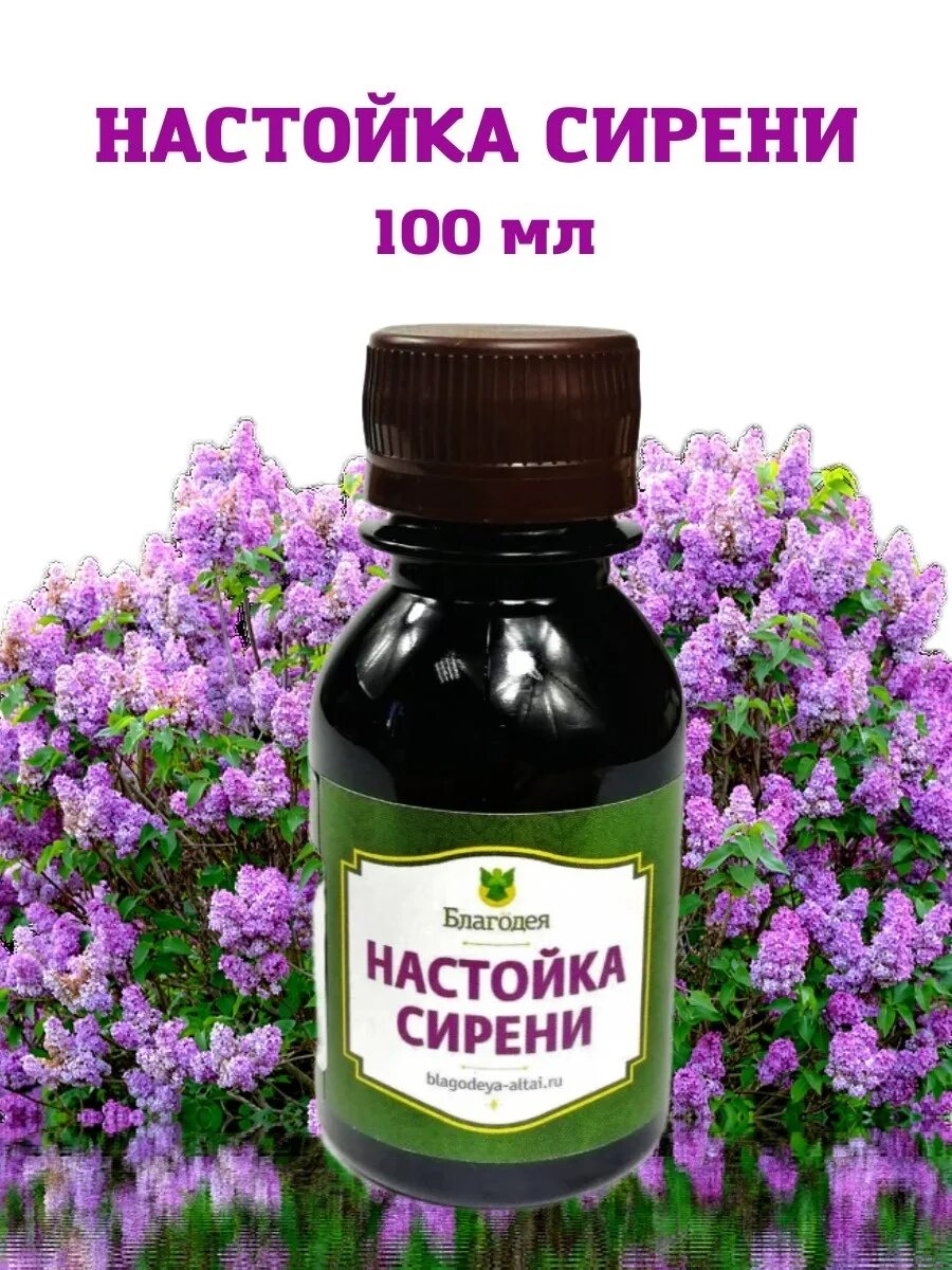 Экстракт сирени. Настойка из сирени. Настойка си.