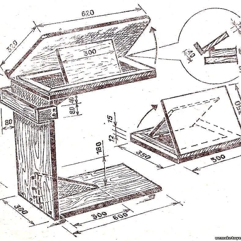 Подставка для чертежей своими руками