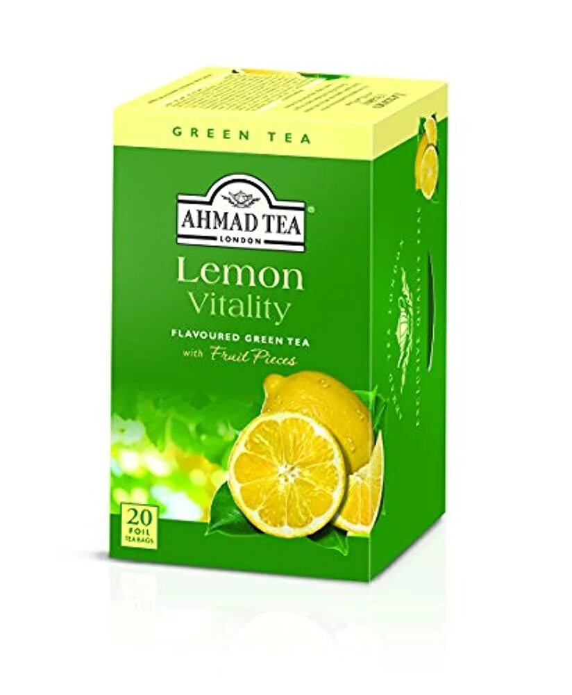 Купить чай лимон. Чай Ахмад Теа лимон. Зеленый чай. Упаковка чая. Зеленый час с лимоном в пакетиках.
