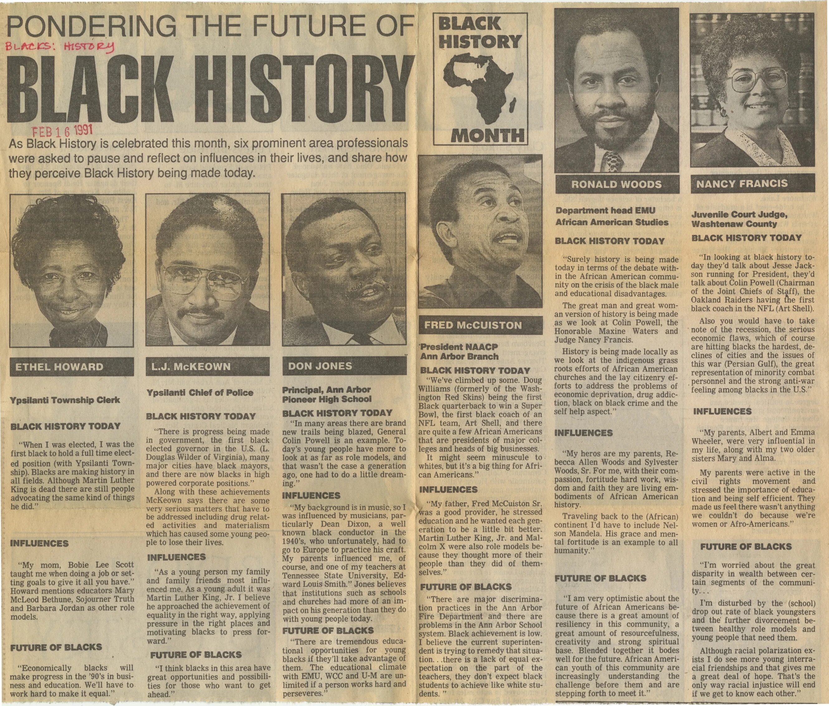 Today in history. Black History month President.