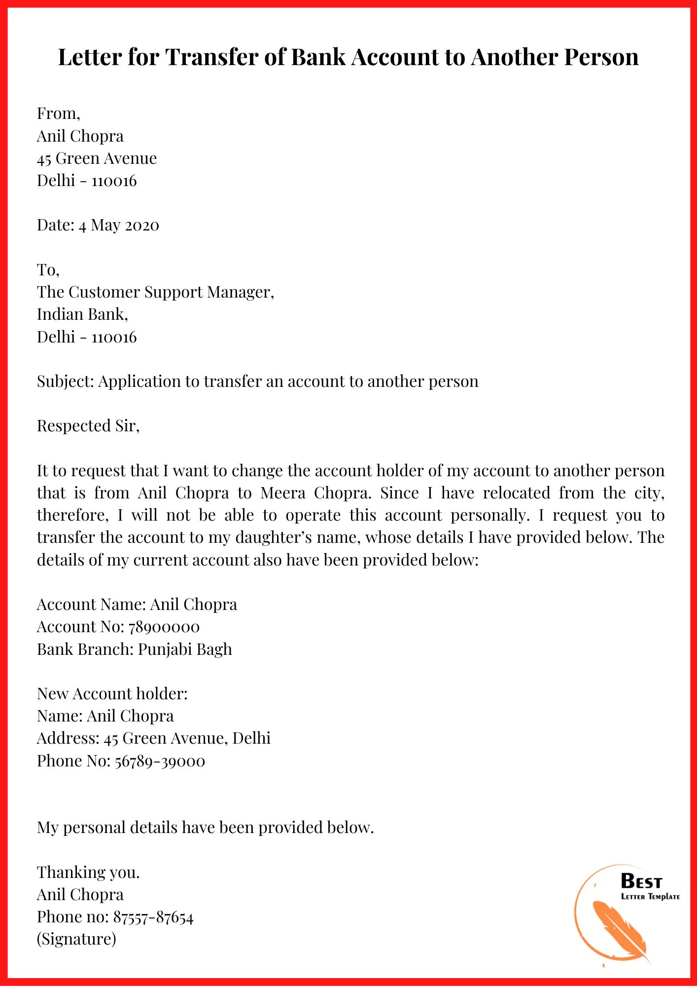 Bank request. Letter to bank. request letter example. bank details letter. bank account letter template.