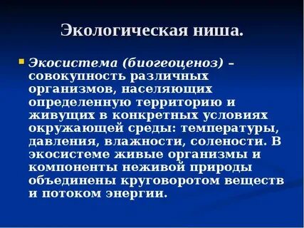 Условия окружающей среды