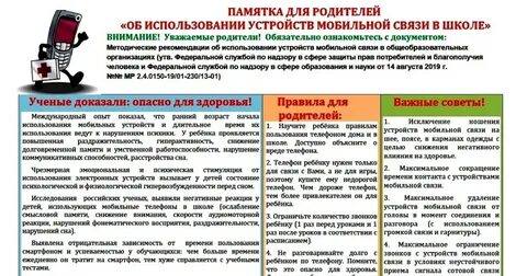 Правила пользования мобильной связью