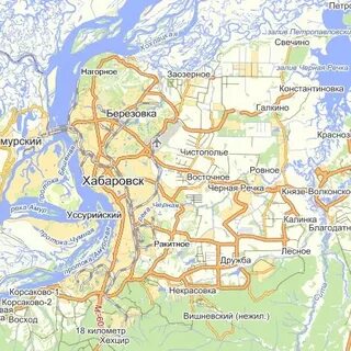 Показать на карте г хабаровск