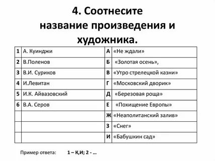Соотнесите название жанра с фрагментом текста