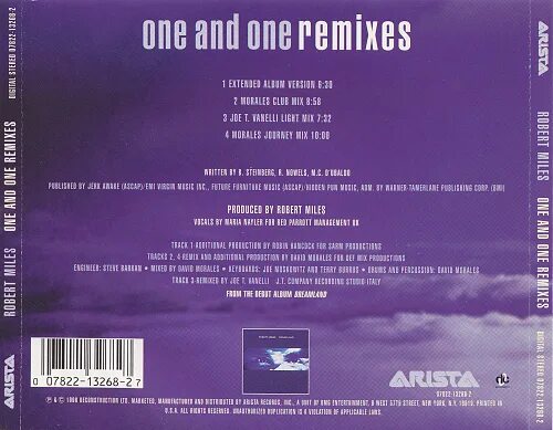 Maxi-CD Robert Miles - one & one-cd2. Robert Miles обложки альбомов. Robert Miles one and one.