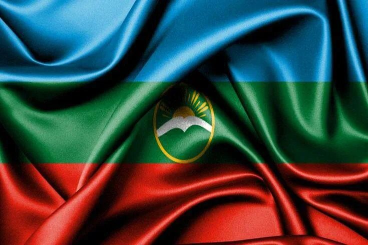 Большой флаг Карачаево-Черкесской Республики